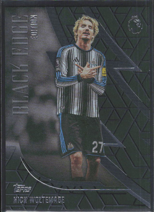 2026-27 Topps Premier League Nick Woltemade #BE41 Black Edge Edition – framsida