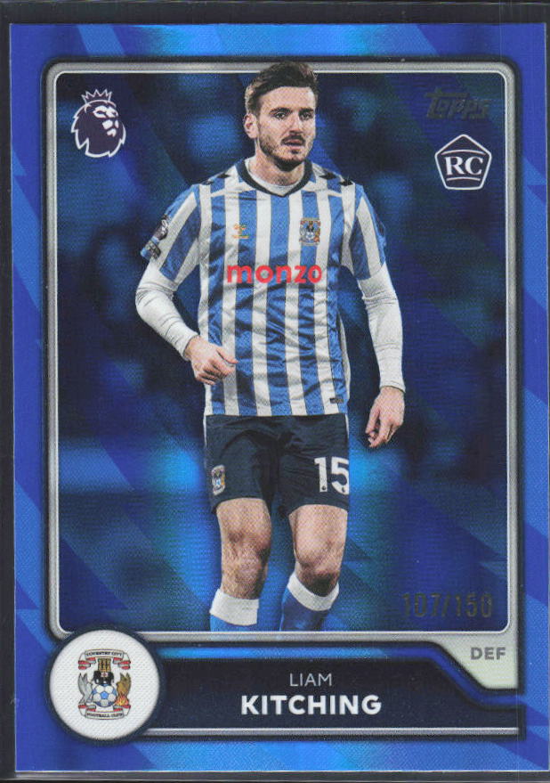 2026-27 Topps Premier League Liam Kitching #261 Rookie Blue /150 – framsida