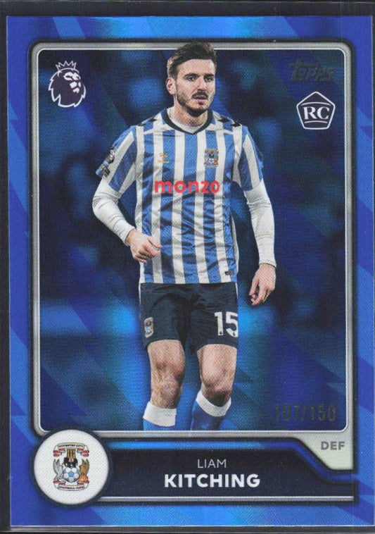 2026-27 Topps Premier League Liam Kitching #261 Rookie Blue /150 – framsida