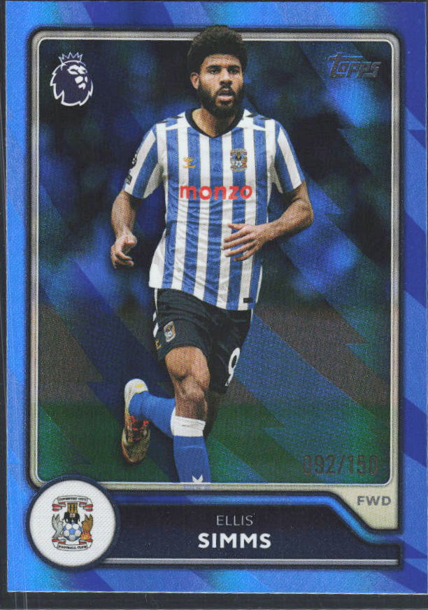 2026-27 Topps Premier League Ellis Simms #268 Blue /150 – framsida