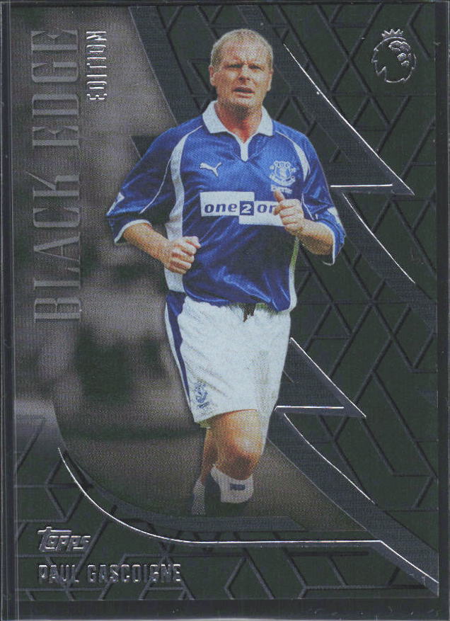 2026-27 Topps Premier League Paul Gascoigne #BE21 Black Edge Edition – framsida
