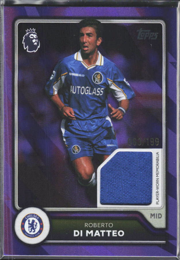 2026-27 Topps Premier League Roberto Di Matteo #BR-RD Relic Purple /199 – framsida