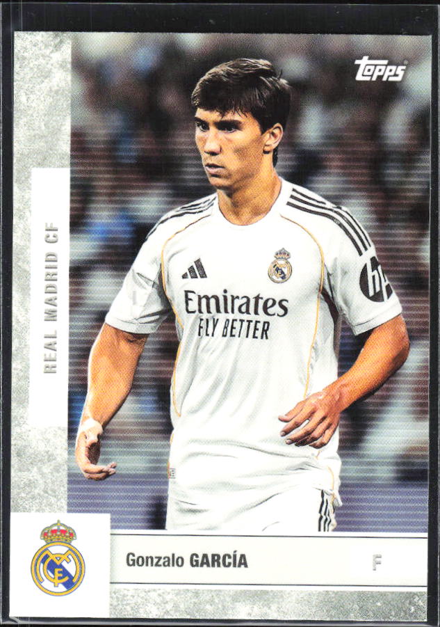 2025-26 Topps Real Madrid Team Set #19 Gonzalo García – framsida