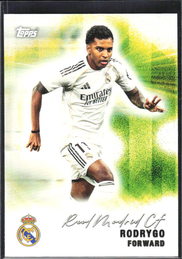 2025-26 Topps Real Madrid Team Set #29 Rodrygo – framsida