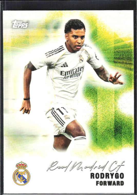 2025-26 Topps Real Madrid Team Set #29 Rodrygo – framsida