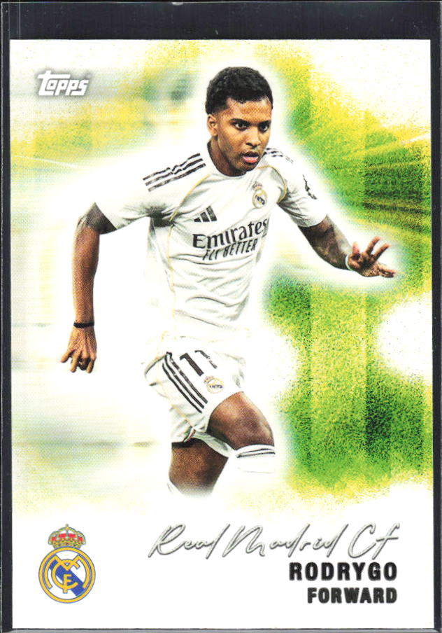 2025-26 Topps Real Madrid Team Set #29 Rodrygo – framsida