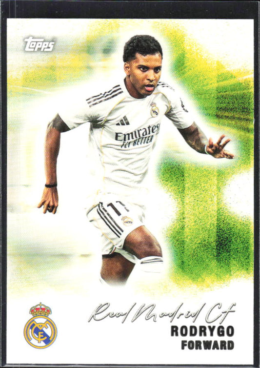 2025-26 Topps Real Madrid Team Set #29 Rodrygo – framsida