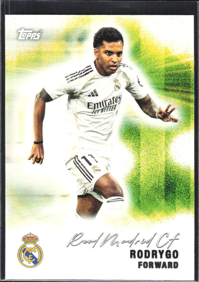 2025-26 Topps Real Madrid Team Set #29 Rodrygo – framsida