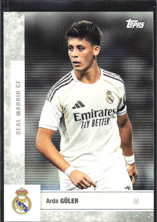 2025-26 Topps Real Madrid Team Set #13 Arda Güler – framsida