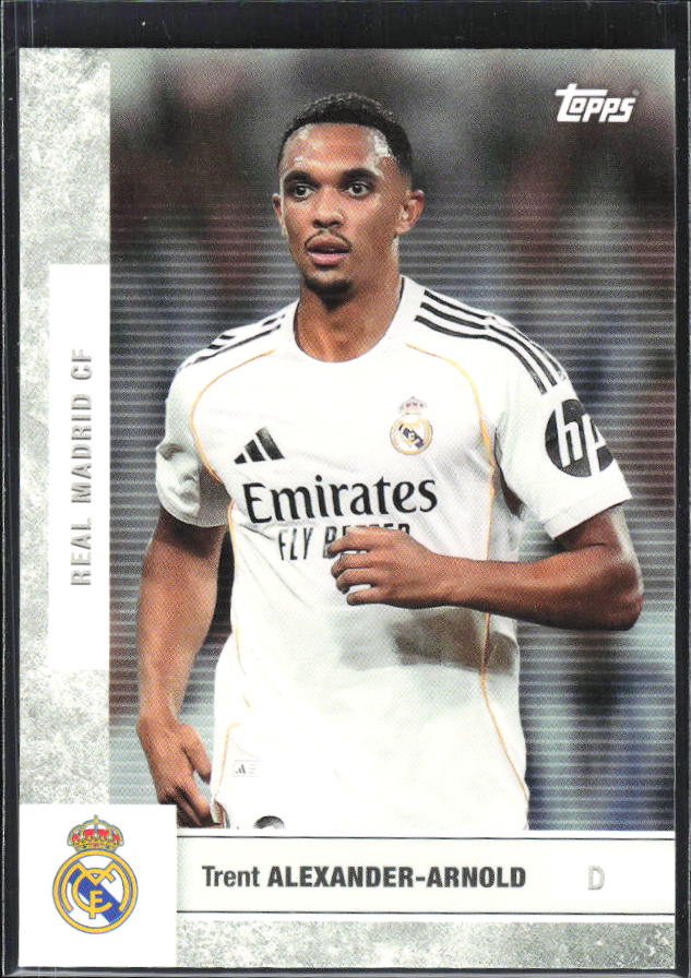 2025-26 Topps Real Madrid Team Set #6 Trent Alexander-Arnold – framsida
