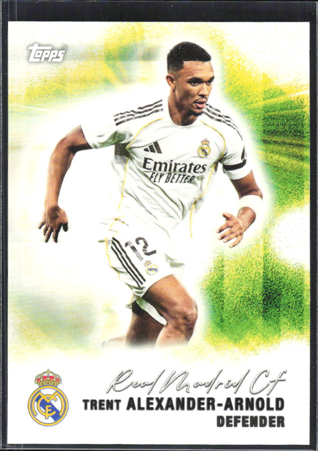 2025-26 Topps Real Madrid Team Set #27 Trent Alexander-Arnold – framsida