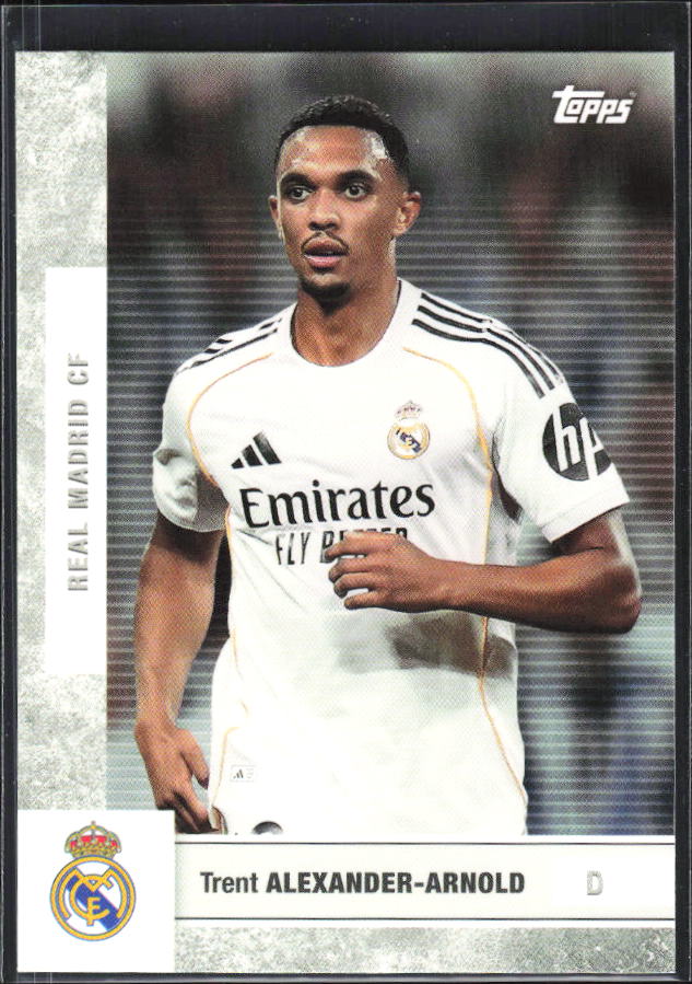 2025-26 Topps Real Madrid Team Set #6 Trent Alexander-Arnold – framsida