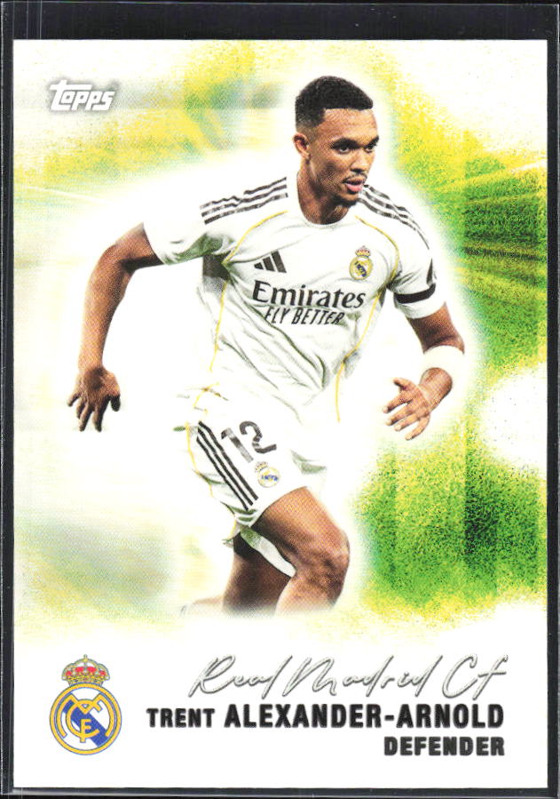 2025-26 Topps Real Madrid Team Set #27 Trent Alexander-Arnold – framsida