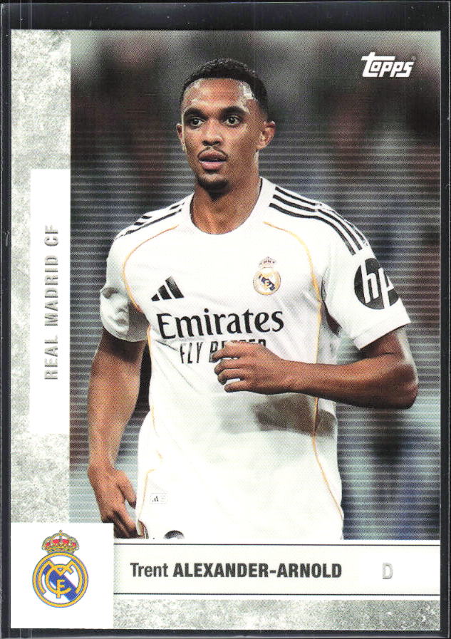 2025-26 Topps Real Madrid Team Set #6 Trent Alexander-Arnold – framsida
