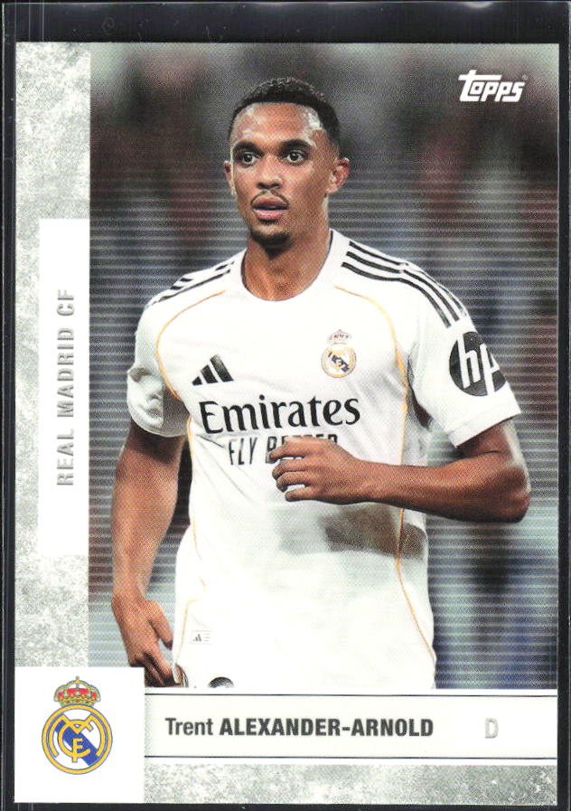 2025-26 Topps Real Madrid Team Set #6 Trent Alexander-Arnold – framsida