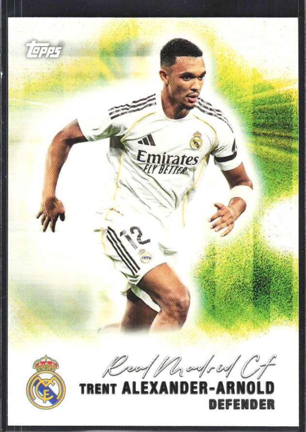 2025-26 Topps Real Madrid Team Set #27 Trent Alexander-Arnold – framsida