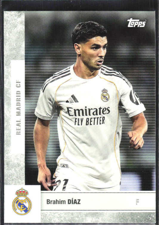 2025-26 Topps Real Madrid Team Set #20 Brahim Díaz – framsida