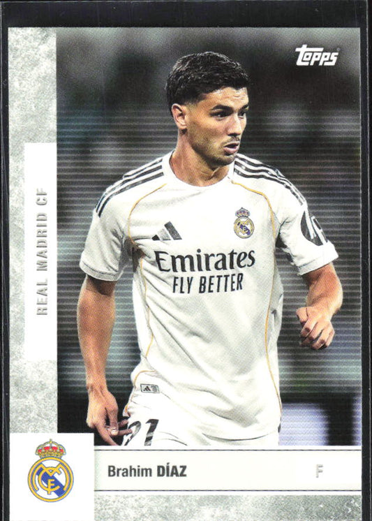 2025-26 Topps Real Madrid Team Set #20 Brahim Díaz – framsida