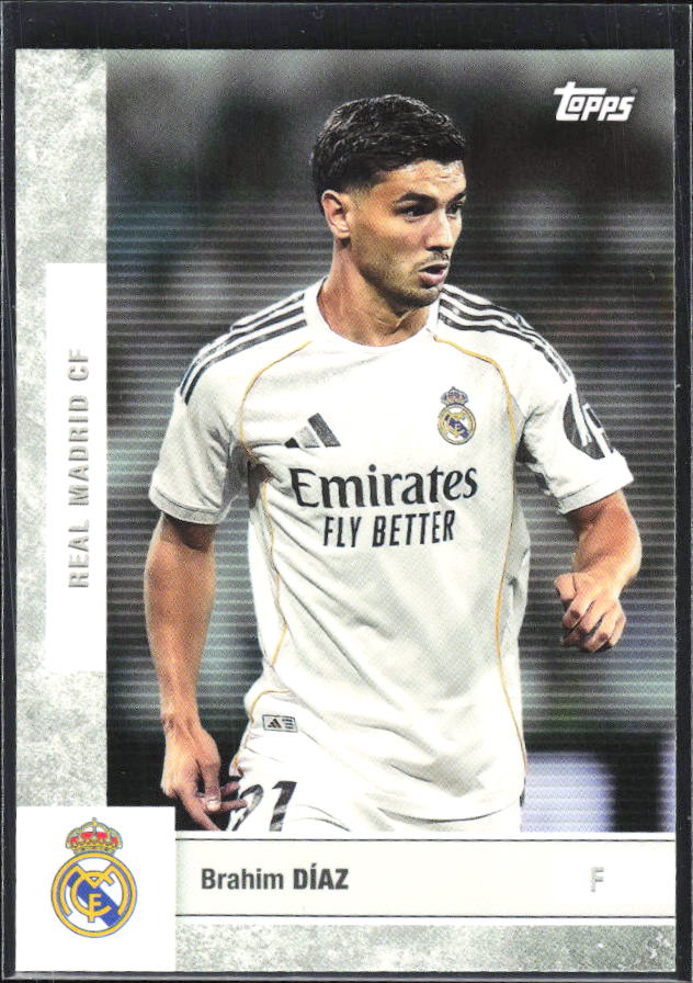 2025-26 Topps Real Madrid Team Set #20 Brahim Díaz – framsida