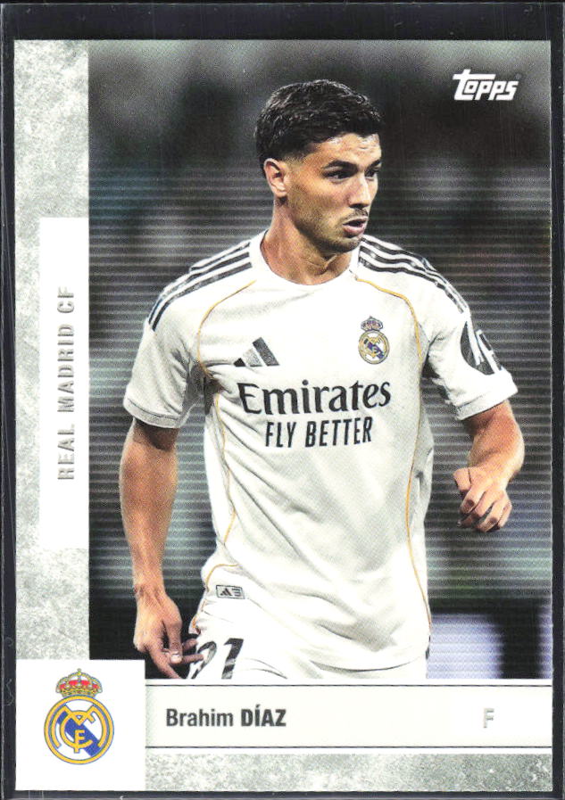 2025-26 Topps Real Madrid Team Set #20 Brahim Díaz – framsida