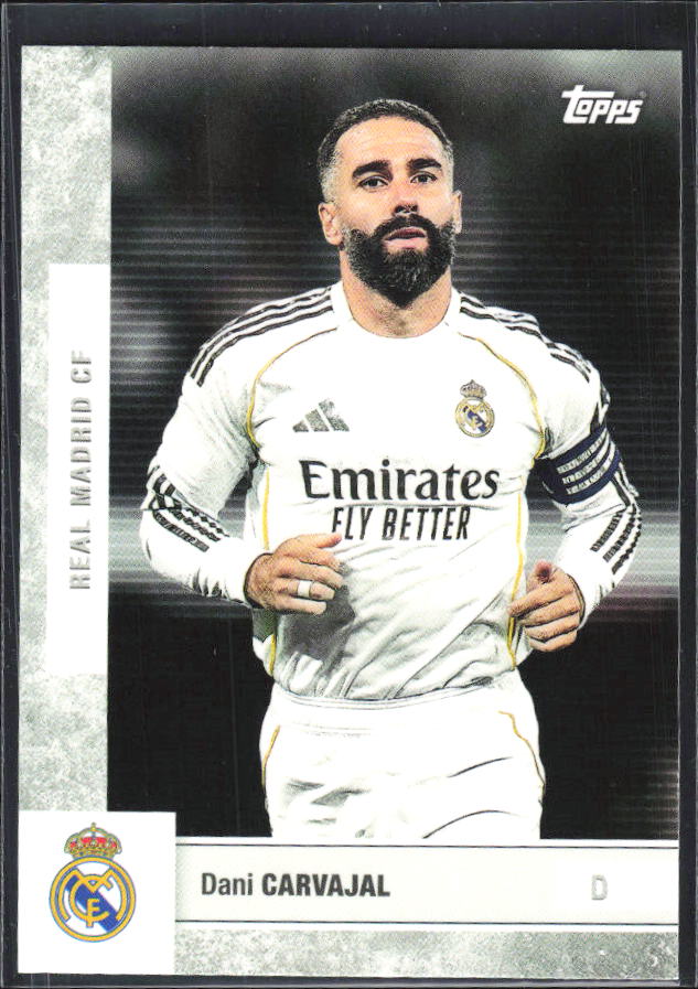 2025-26 Topps Real Madrid Team Set #2 Dani Carvajal – framsida