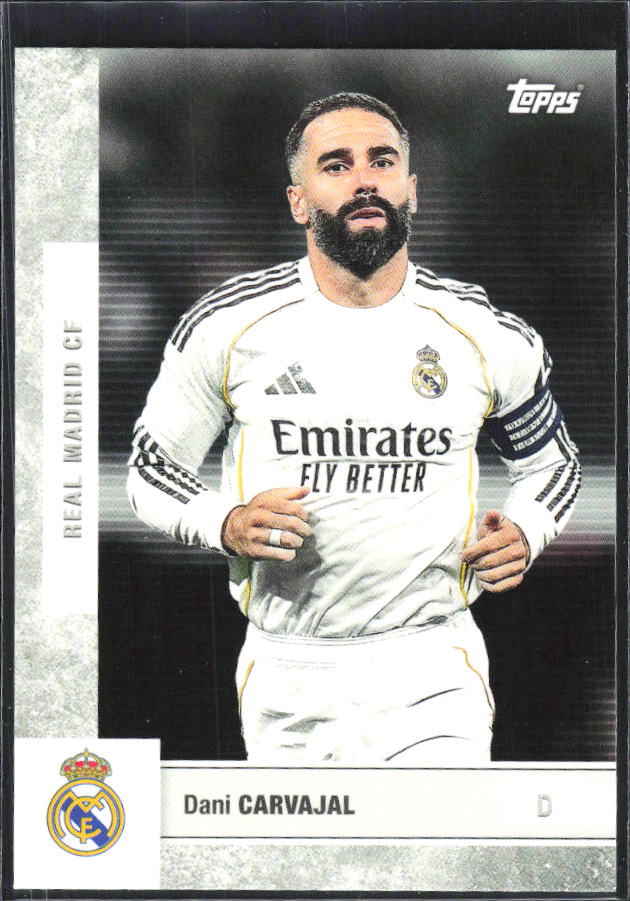 2025-26 Topps Real Madrid Team Set #2 Dani Carvajal – framsida