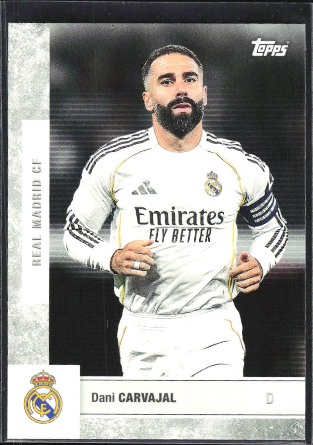 2025-26 Topps Real Madrid Team Set #2 Dani Carvajal – framsida