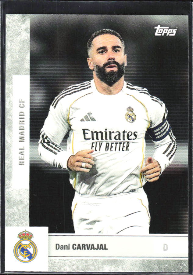 2025-26 Topps Real Madrid Team Set #2 Dani Carvajal – framsida