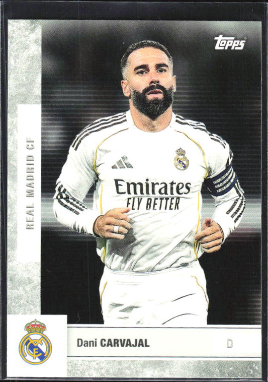 2025-26 Topps Real Madrid Team Set #2 Dani Carvajal – framsida