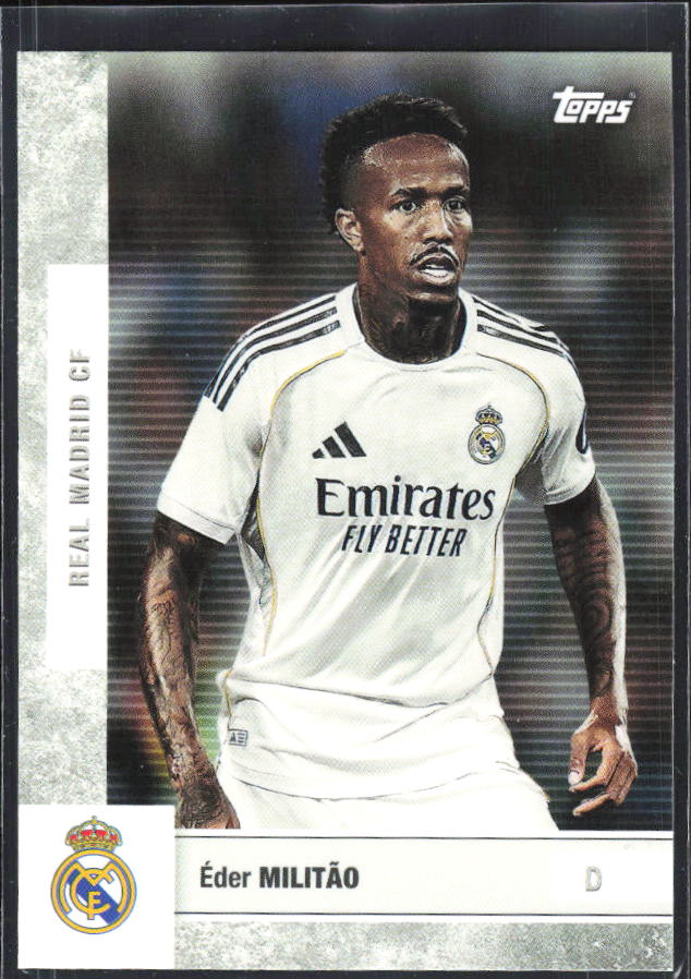 2025-26 Topps Real Madrid Team Set #8 Éder Militão – framsida