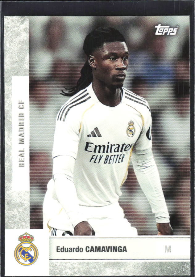 2025-26 Topps Real Madrid Team Set #11 Eduardo Camavinga – framsida