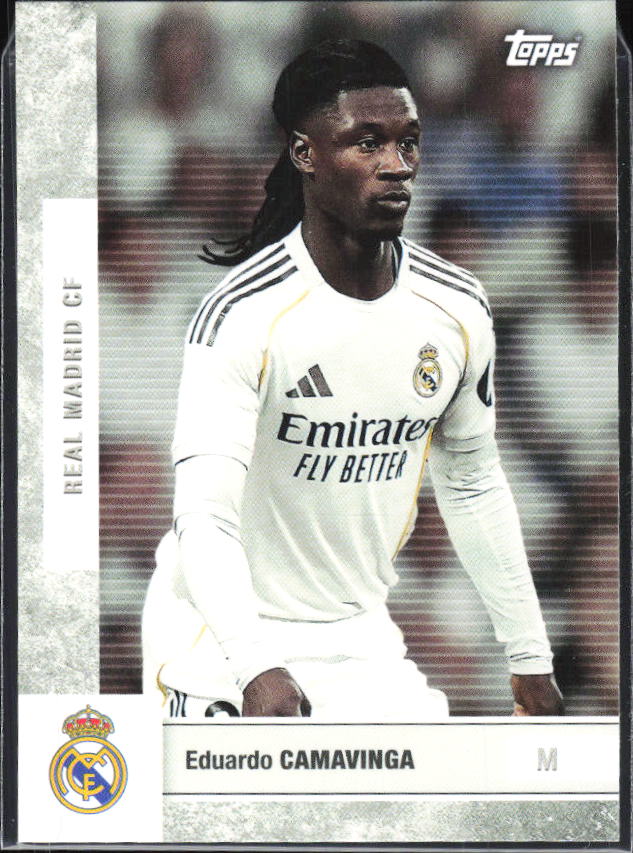 2025-26 Topps Real Madrid Team Set #11 Eduardo Camavinga – framsida
