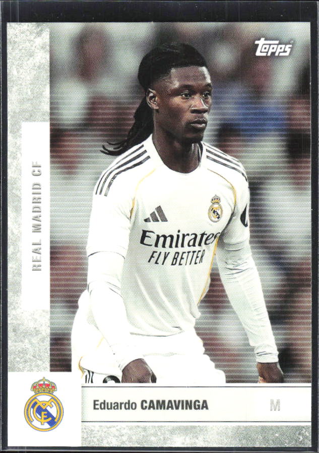 2025-26 Topps Real Madrid Team Set #11 Eduardo Camavinga – framsida