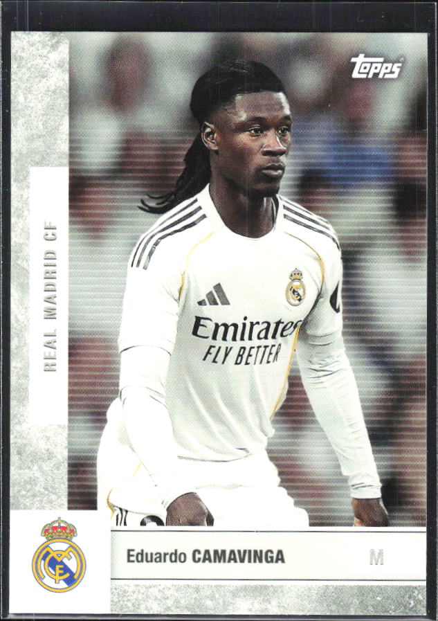 2025-26 Topps Real Madrid Team Set #11 Eduardo Camavinga – framsida