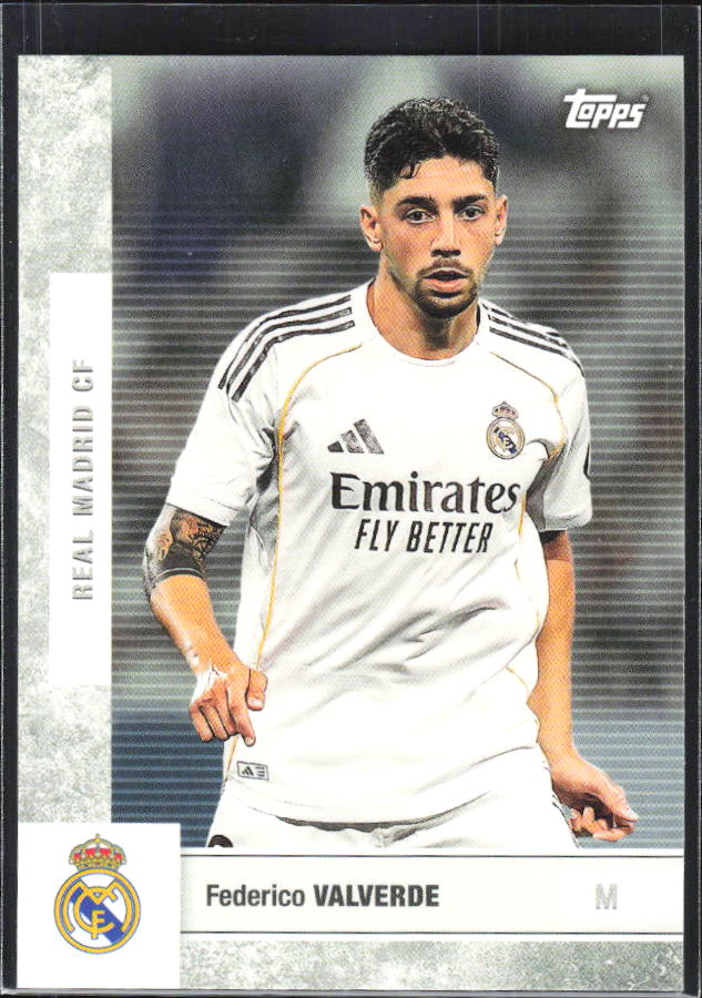2025-26 Topps Real Madrid Team Set #12 Federico Valverde – framsida