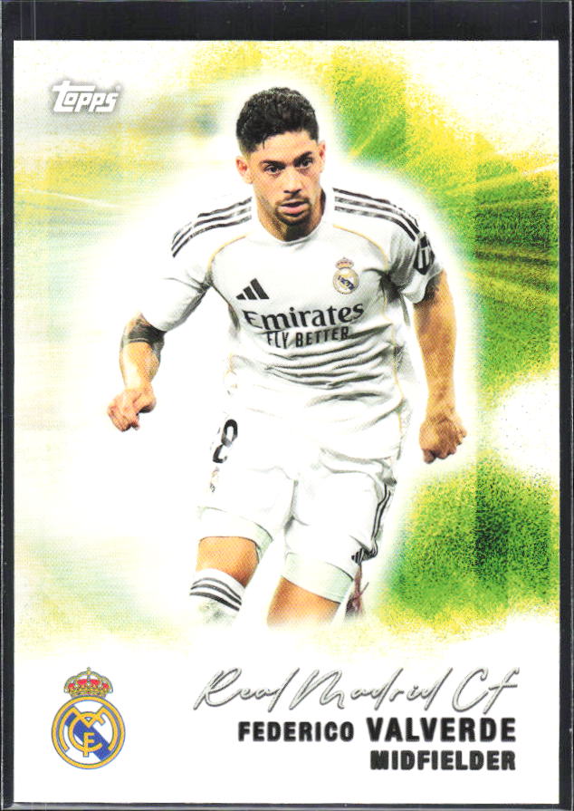 2025-26 Topps Real Madrid Team Set #34 Federico Valverde – framsida