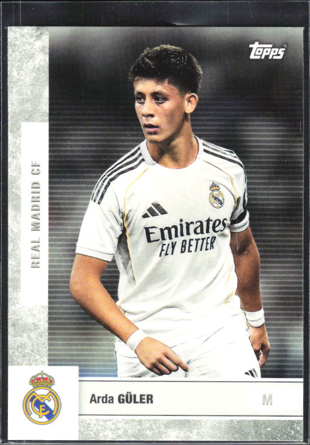 2025-26 Topps Real Madrid Team Set #13 Arda Güler – framsida