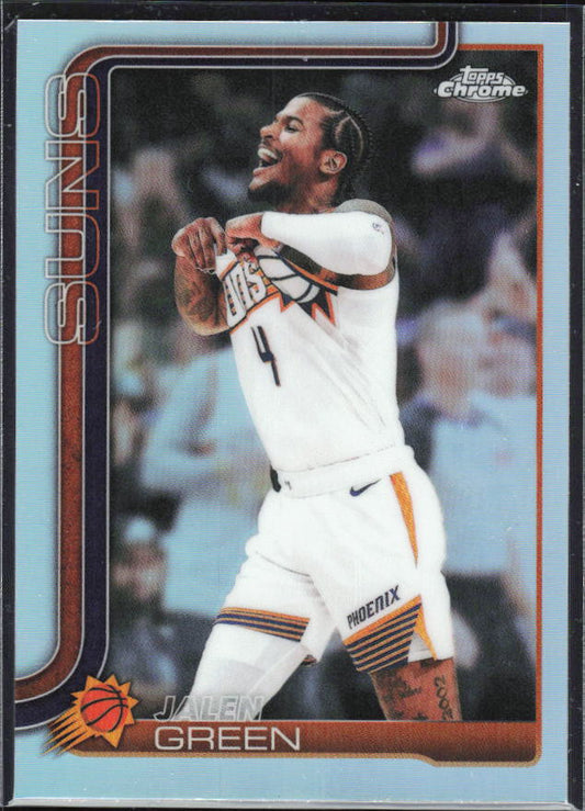2025-26 Topps Chrome Update #79 Jalen Green Refractor – framsida