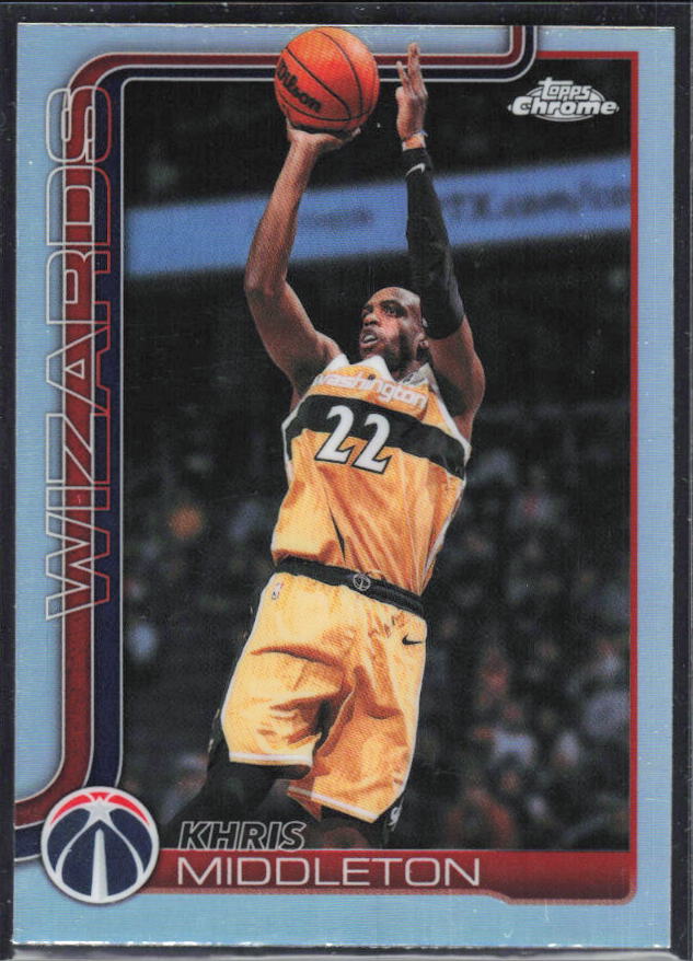 2025-26 Topps Chrome Update #101 Khris Middleton Refractor – framsida