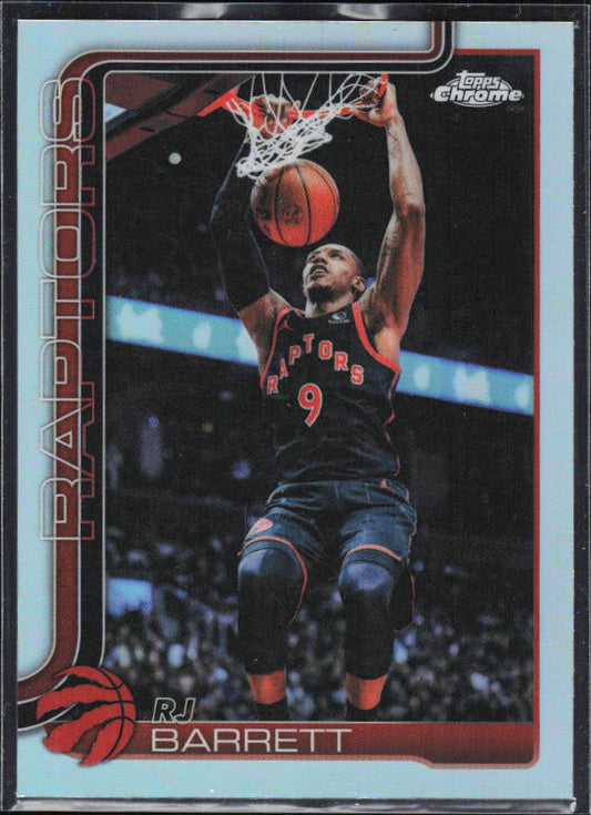 2025-26 Topps Chrome Update #73 RJ Barrett Refractor – framsida