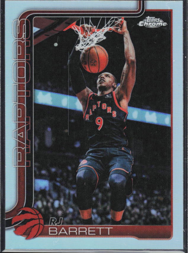 2025-26 Topps Chrome Update #73 RJ Barrett Refractor – framsida