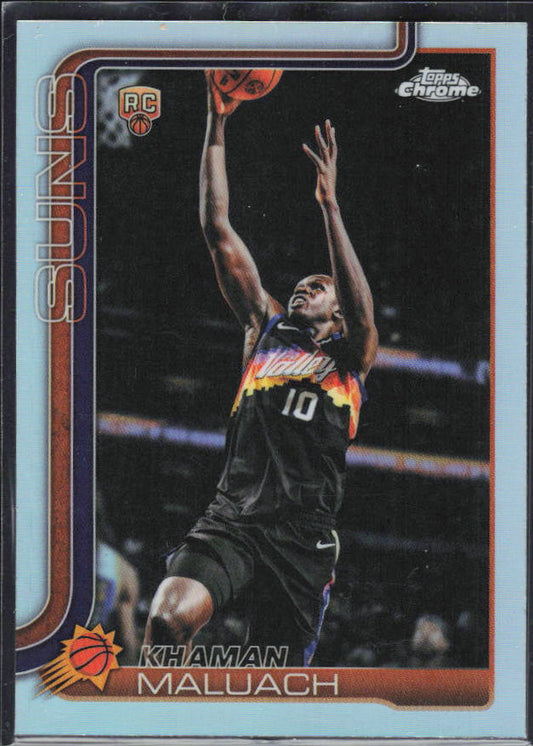 2025-26 Topps Chrome Update #160 Khaman Maluach Refractor – framsida