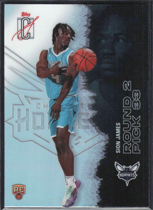 2025-26 Topps Signature Class #126 Sion James Chrome Refractor – framsida