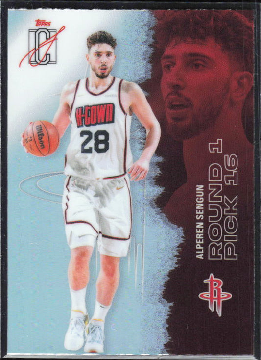 2025-26 Topps Signature Class #93 Alperen Sengun Chrome Refractor – framsida