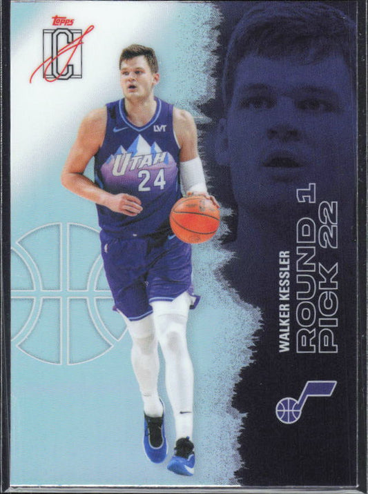 2025-26 Topps Signature Class #40 Walker Kessler Chrome Refractor – framsida