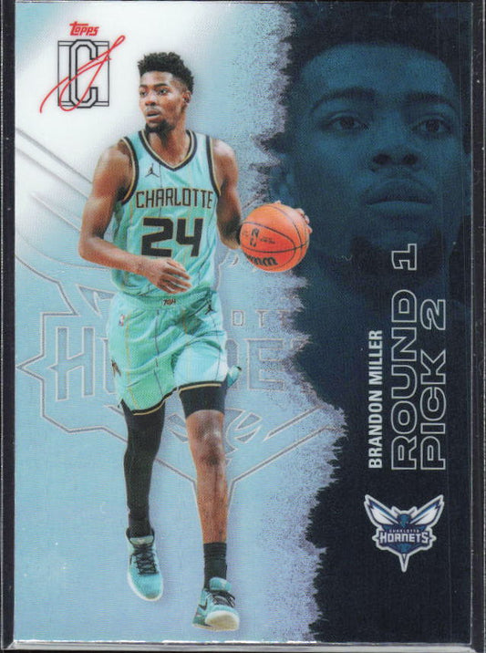 2025-26 Topps Signature Class #3 Brandon Miller Chrome Refractor – framsida