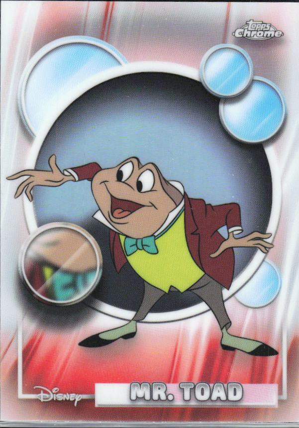 2026 Topps Chrome Disney #3 Mr. Toad Refractor – framsida