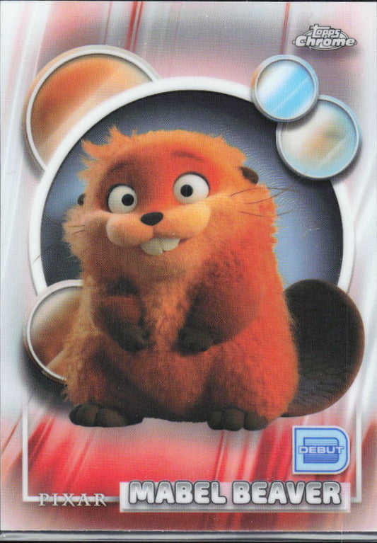 2026 Topps Chrome Disney #110 Mabel Beaver Refractor – framsida