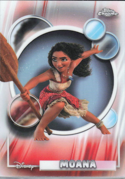 2026 Topps Chrome Disney #10 Moana Refractor – framsida