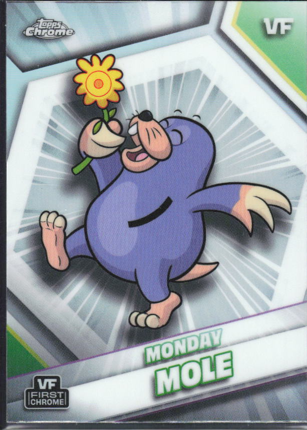 2026 Topps Chrome VeeFriends #124 Monday Mole Refractor – framsida